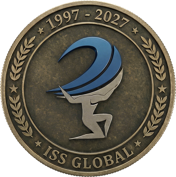 ISS Global 30-year anniversary mark