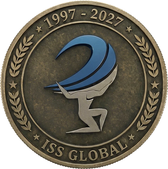 ISS Global 30-year anniversary mark