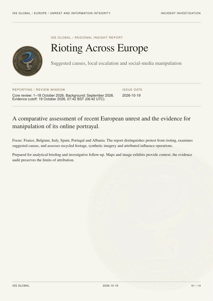 Cover of Rioting Across Europe
