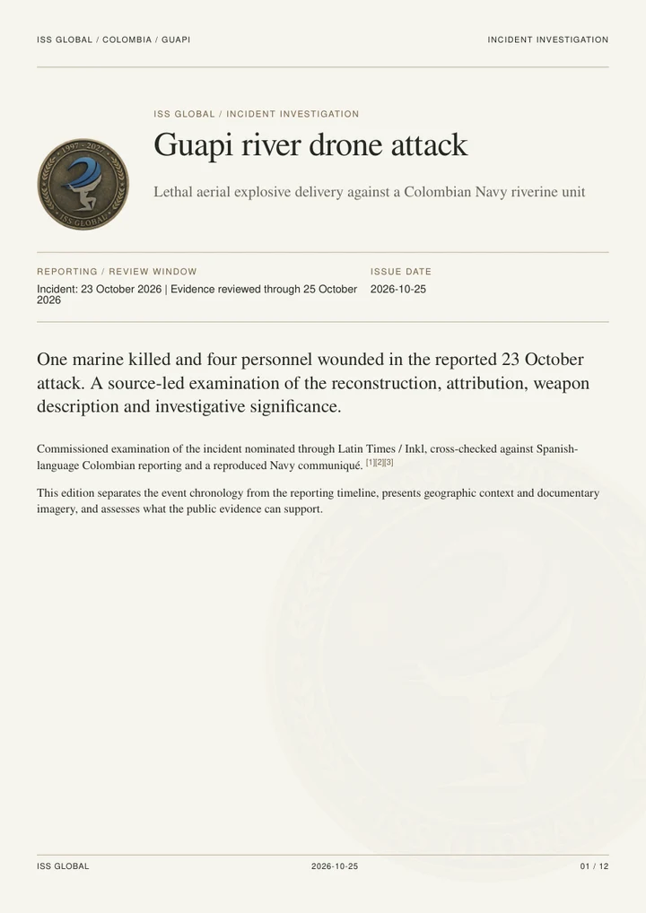 Guapi river drone attack