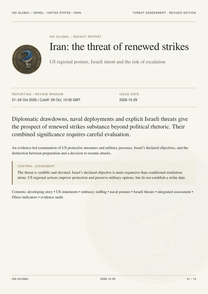 Iran: the threat of renewed strikes