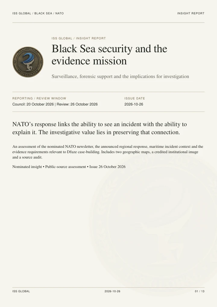 Black Sea security and the evidence mission