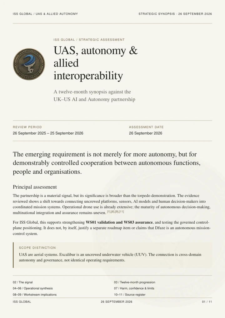 UAS, autonomy & allied interoperability