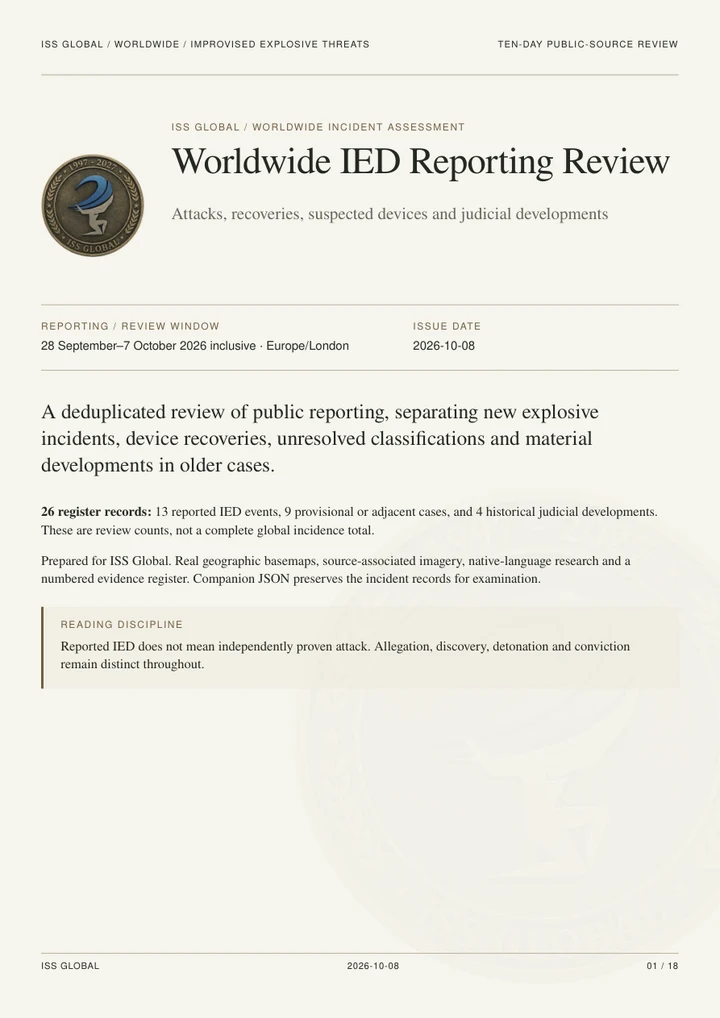 Worldwide IED Reporting Review
